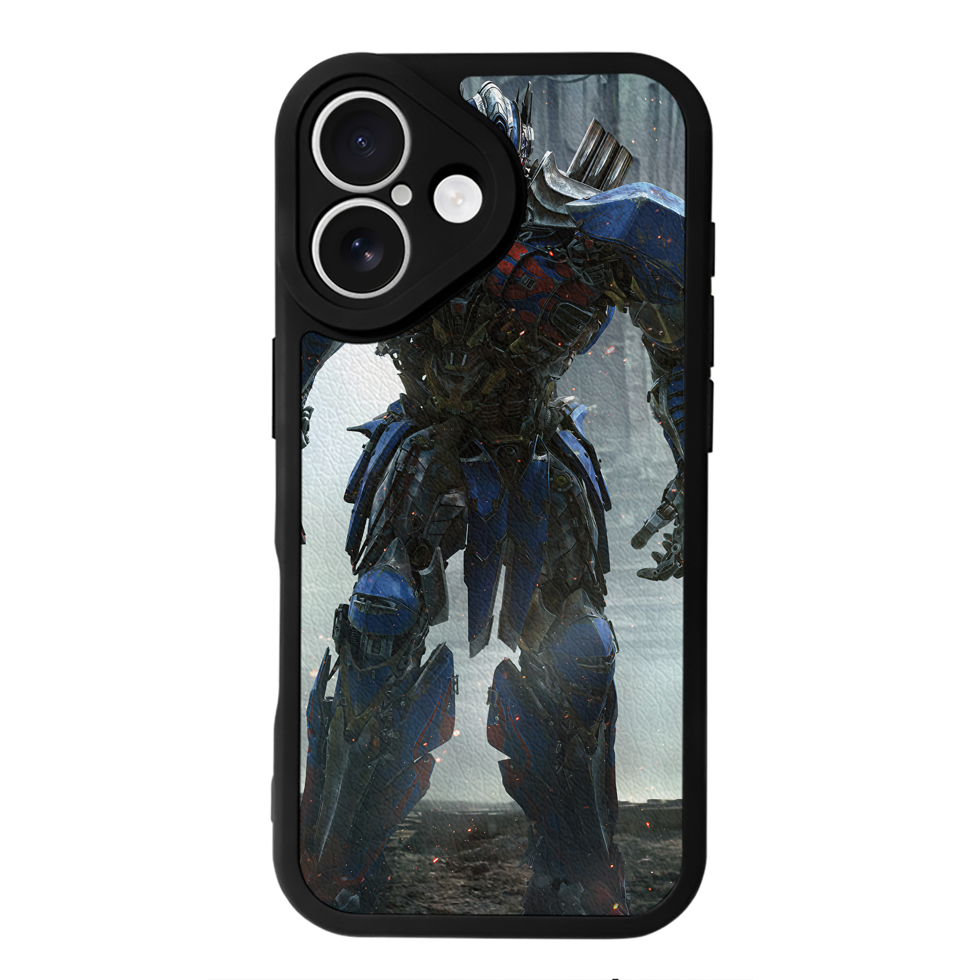 （画像用） Transformers トランスフォーマー 【iPhone 16シリーズ対応】シリコンスマホケース（レザー調） 材質：シリコン